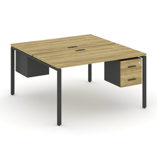 Бенч-система на 2 места с подвесными тумбами Concept CN.DRS-116 фото 4 Бенч-система на 2 места с подвесными тумбами Concept CN.DRS-116 фото 4