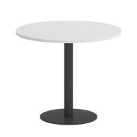 Home Office Стол круглый VR.SP-5-90.1 Белый Бриллиант/Металл Антрацит 900*900*753