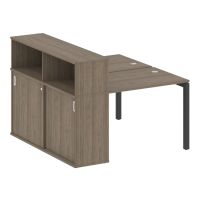 Бенч-система с шкафом-купе на П-обр. м/к Метал систем Quattro 50БП.РС-СШК-2.1