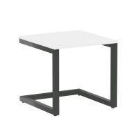 Home Office Стол журнальный VR.SP-2-58.G Белый Бриллиант/Металл Антрацит 580*600*550