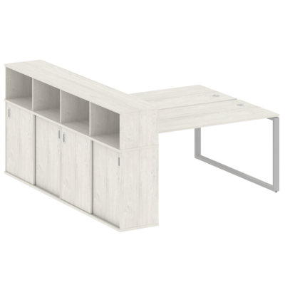 Бенч-система с шкафом-купе на О-обр. м/к Метал систем БО.РС-СШК-4.4