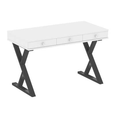 Home Office Стол письменный VR.SP-1-118.M Белый Бриллиант/Металл Антрацит 1180*600*750