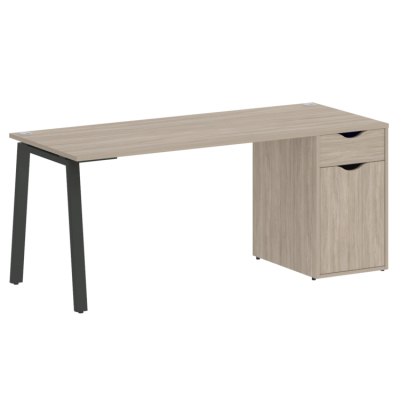 Home Office Стол письменный VR.SP-3-178.1.A Дуб Аттик/Металл Антрацит 1780*720*750