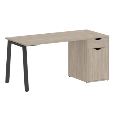 Home Office Стол письменный VR.SP-3-158.1.A Дуб Аттик/Металл Антрацит 1580*720*750