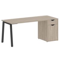 Home Office Стол письменный VR.SP-3-178.1.A Дуб Аттик/Металл Антрацит 1780*720*750