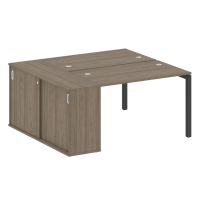 Бенч-система с шкафом-купе на П-обр. м/к Метал систем Quattro 50БП.РС-СШК-1.2