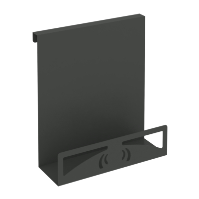 Навесной лоток для бумаг вертикальный узкий MAN-22.T-30 Металл Антрацит 230*110*250