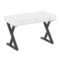Home Office Стол письменный VR.SP-1-118.M Белый Бриллиант/Металл Антрацит 1180*600*750